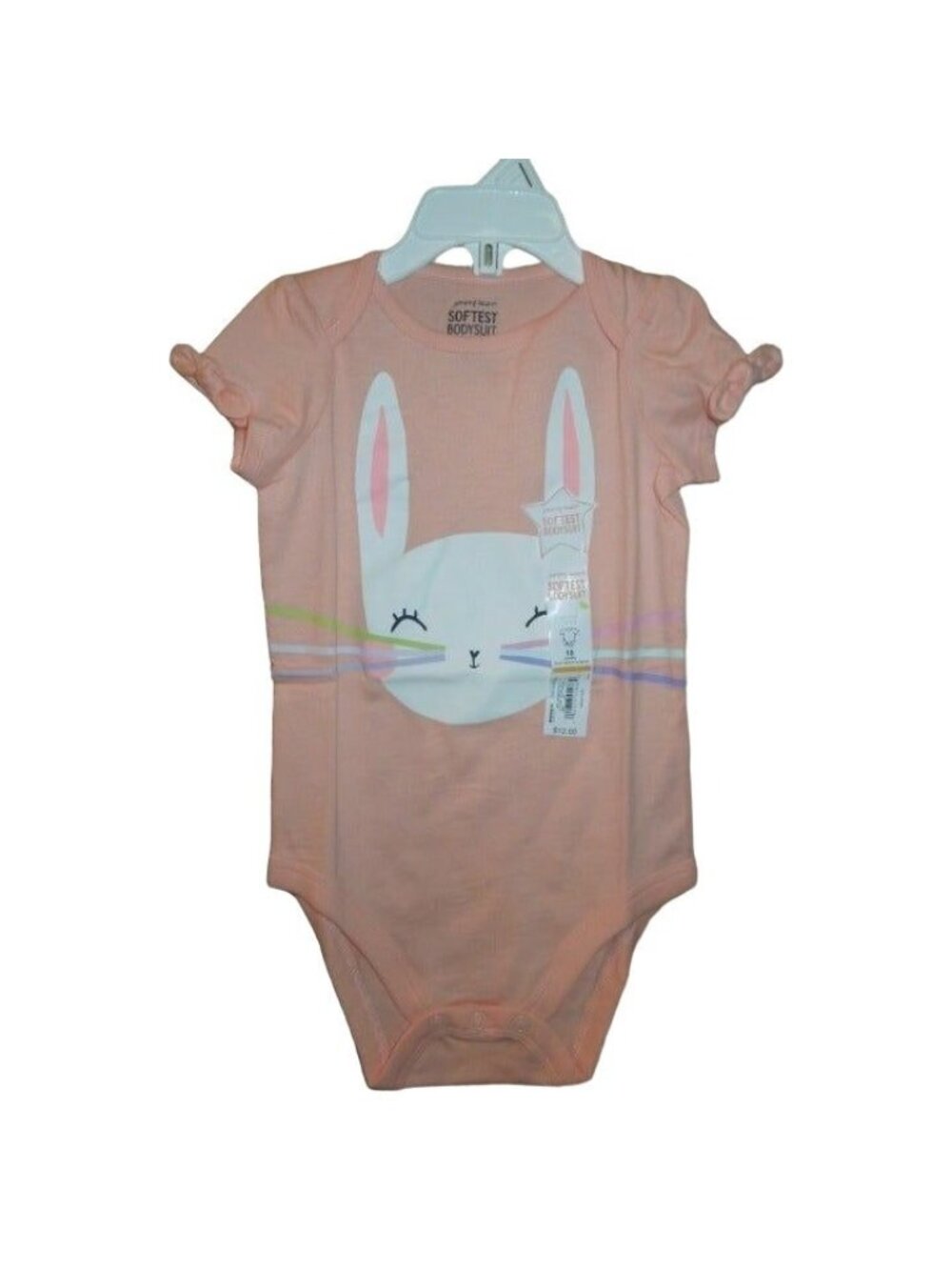 Jumping Beans Infant Toddler Short Sleeve Bunny Bodysuit Size 18M